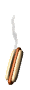 Eten Plaatjes Draaiende Warme Hotdog