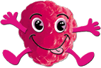 Plaatjes Framboos Framboos Steekt Tong Uit Zijn Mond
