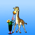 Giraffen Plaatjes Giraffe Met Drankje