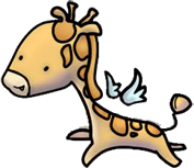 Giraffen Plaatjes Giraffe Met Vleugeltjes