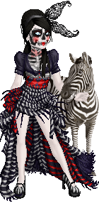 Plaatjes Gosupermodel Lavindi Een Halloween Zebra Look