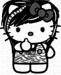 Plaatjes Hello kitty emo 