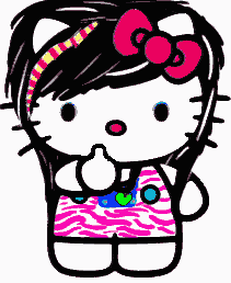 Plaatjes Hello kitty emo Verkleurende Hello Kitty Emo