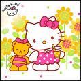 Hello kitty Plaatjes Hello Kitty Zonnebloemen