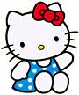 Hello kitty Plaatjes Hello Kitty Bolletjes Stippen Jurk