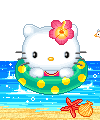 Hello kitty Plaatjes Hello Kitty Zee Strand