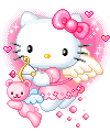 Hello kitty Plaatjes Hello Kitty Met Beer En Hartjes
