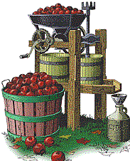 Plaatjes Herfst Appelsap Maken Machine Manden Appels