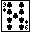 Icons Plaatjes Speelkaart Klaveren 9
