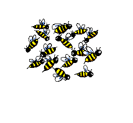 Insecten Plaatjes Zwerm Bijen Hartje