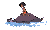 Jungle book Plaatjes Mowgli Baloo Drijven Op Water Jungle Book
