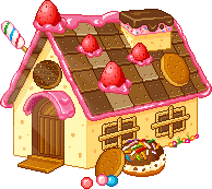 Plaatjes Kawaii huizen en kastelen 