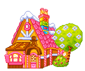 Plaatjes Kawaii huizen en kastelen 