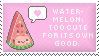 Plaatjes Kawaii postzegels Watermeloen: Te Schattig Voor Zijn Eigen Bestwil Kawaii Postzegel