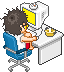 Plaatjes Kawaii school en kantoor 