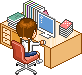 Plaatjes Kawaii school en kantoor 