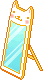 Plaatjes Kawaii spiegels 