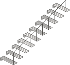 Plaatjes Kawaii trappen Grijze Trap Met Trapleuning