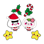 Plaatjes Kawaii Schattige Kerstman En Vrouw