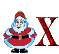 Plaatjes Kerst alfabet Kerst Letter X