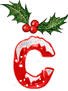 Plaatjes Kerst alfabet 