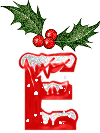 Plaatjes Kerst alfabet 