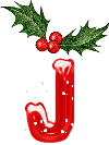 Plaatjes Kerst alfabet 