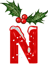 Plaatjes Kerst alfabet 