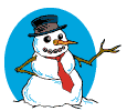 Plaatjes Kerst sneeuwman Sneeuwpop Die Gedag Zegt Met Zijn Hoed 