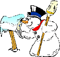 Plaatjes Kerstemail Sneeuwpop Bij Brievenbus