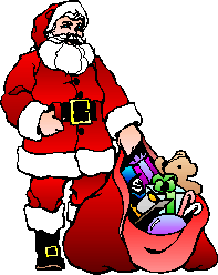 Kerstmannen Plaatjes Kerstman Met Zak Cadeaus