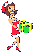 Kerstmannen Plaatjes Kerstmeisje Cadeau