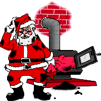 Kerstmannen Plaatjes Kerstman Zo Zwart Als De Kachel