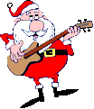 Kerstmannen Plaatjes Kerstman Gitaar