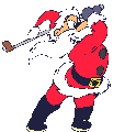 Kerstmannen Plaatjes Kerstman Golfen