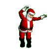 Kerstmannen Plaatjes Kerstman Dansen Hip Hop