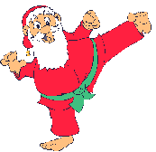 Kerstmannen Plaatjes Karate Kerstman