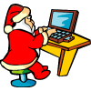 Kerstmannen Plaatjes Kerstman Achter De Pc