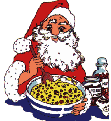 Kerstmannen Plaatjes Kerstman Bakt Taart
