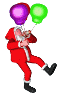 Kerstmannen Plaatjes Kerstman Met Ballonnen