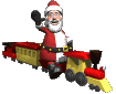 Kerstmannen Plaatjes Kerstman Op Trein