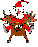Kerstmannen Plaatjes Kerstman Op Rendier