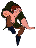 Plaatjes Klokkenluider Quasimodo Die Naar Beneden Zit Te Kijken
