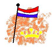 Koninginnedag Plaatjes Nederlandse Vlag Met Gele Kroon