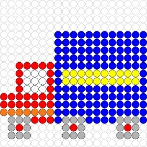 Plaatjes Kralenplank voertuigen Vrachtwagen