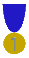 Plaatjes Medaille Eerste Prijs Medaille Nummer 1