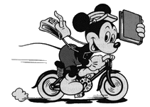 Plaatjes Mickey minnie mouse Mickey Mouse Op De Fiets