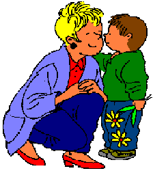 Moederdag Plaatjes Jongen Die Moeder Een Zoen Geeft
