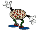Pizza Plaatjes Dansende Pizza Die Rond Danst En Stukjes Uitdeelt