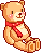 Plaatjes Schattige teddyberen Schattige Teddybeer Met Sjaal Zittend